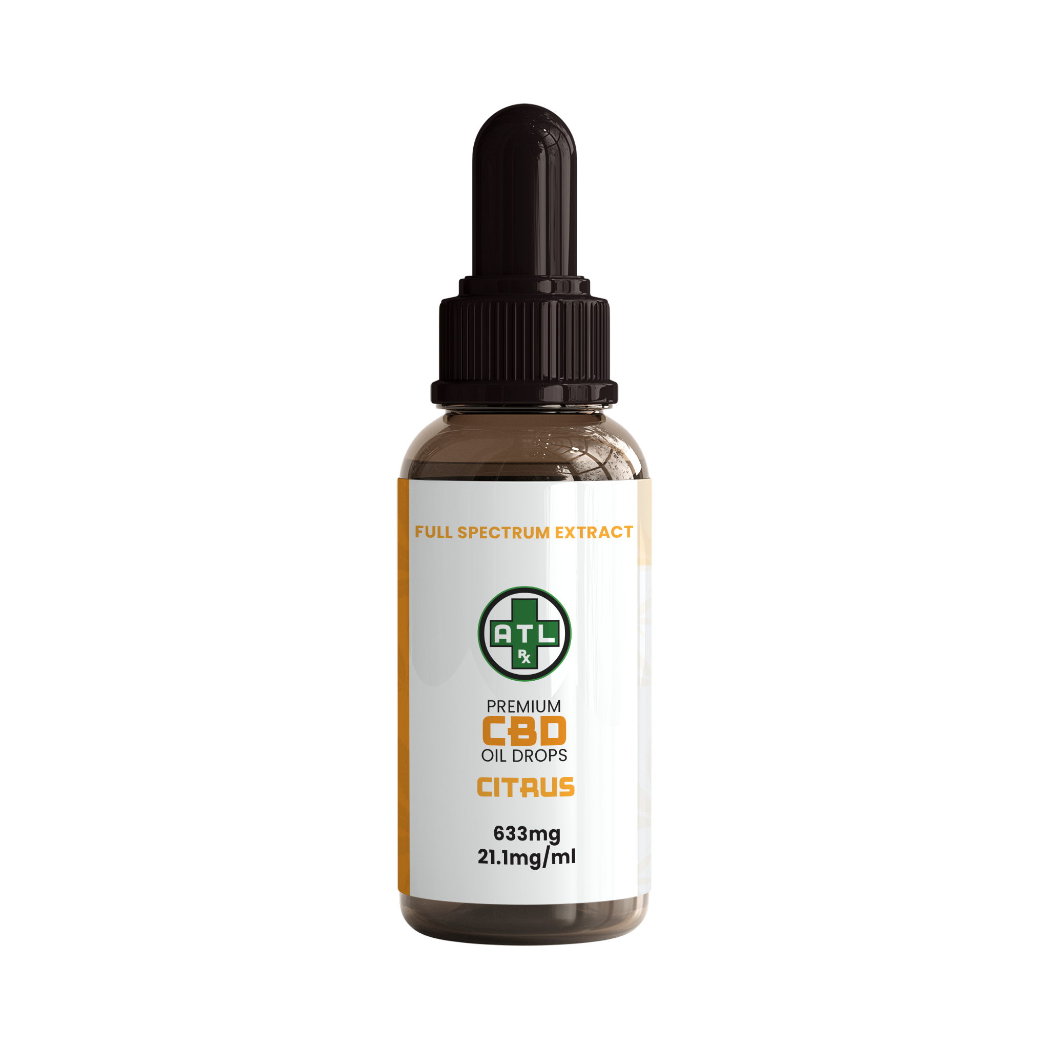 ATLRx Citrus CBD Oil Drops 633mg -- Lab Results