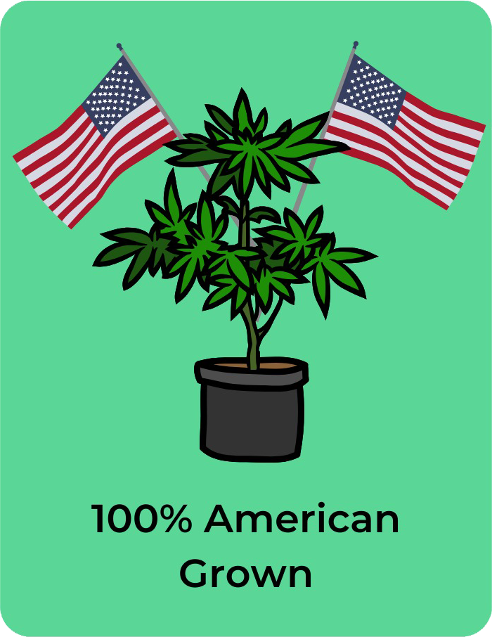 100% American grown