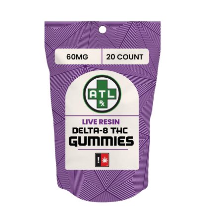 ATLRx Live Resin Delta 8 THC Gummies 60mg