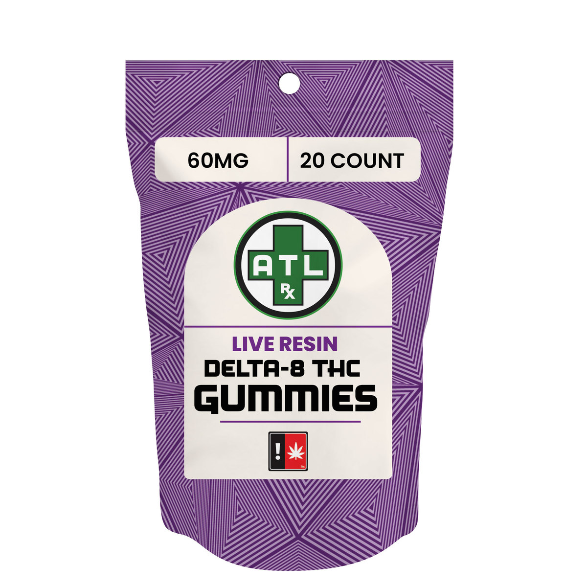 Delta 8 60mg Live Resin Gummies