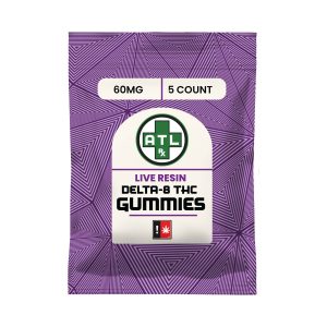 ATLRx Live Resin Delta 8 THC Gummies 60mg