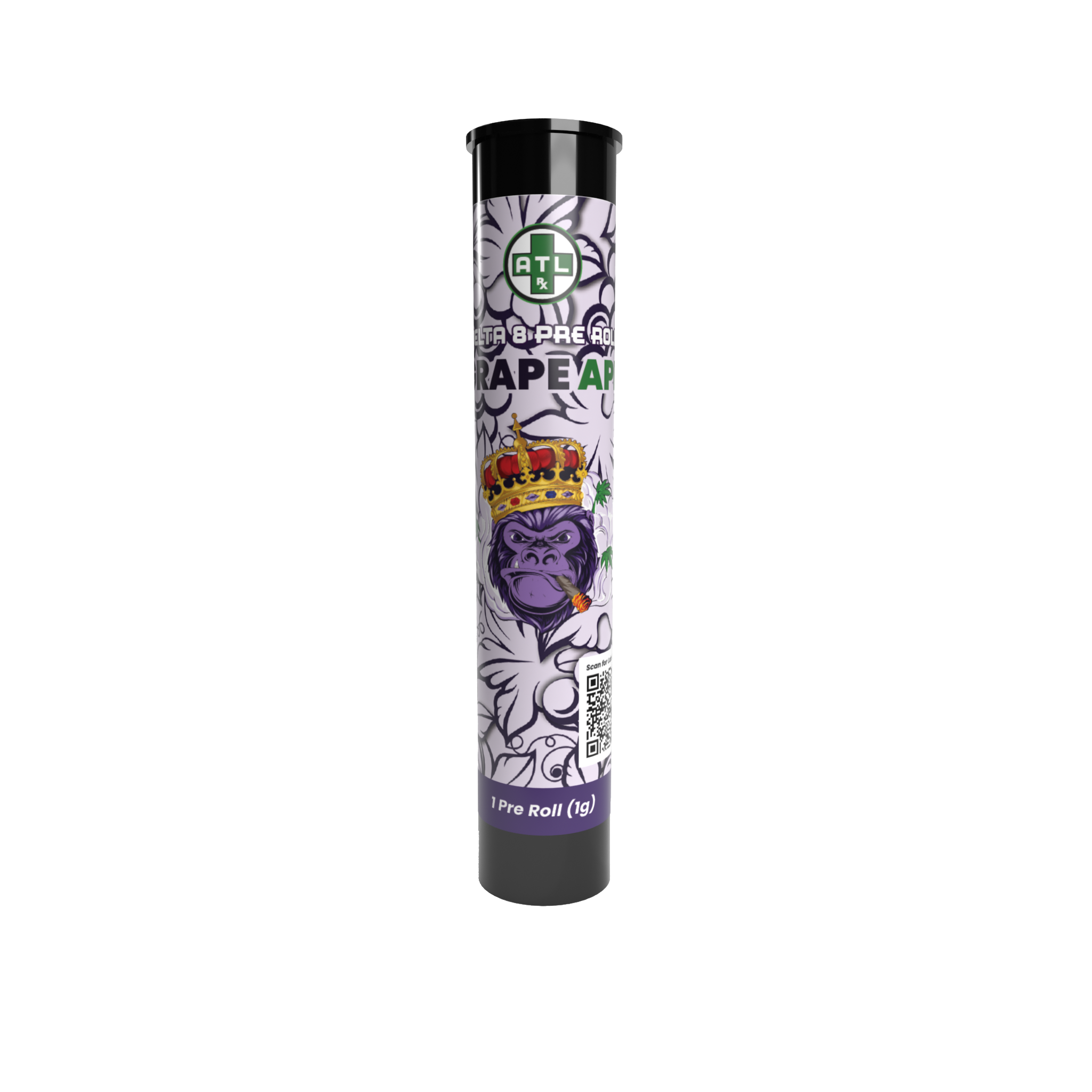 ATLRx Grape Ape Delta 8 Pre Rolls 1g